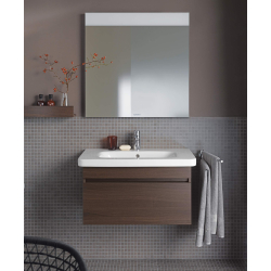 Раковина прямокутна Duravit DuraStyle меблева 650x480 мм, з переливом, з отвором для змішувача, білий 2320650000