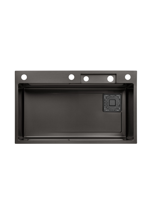Кухонна мийка Kroner KRP Schwarze - SET7545HM PVD (3.0/0.8 мм) CV033382