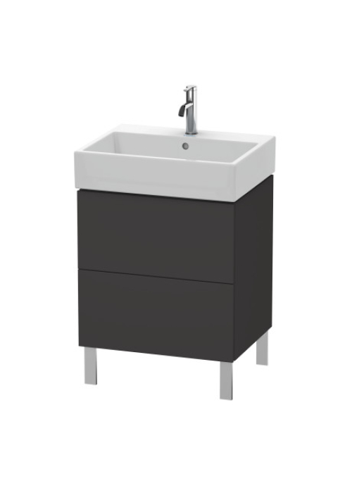 Раковина прямокутна Duravit Vero Air меблева 600x470 мм, з переливом, з отвором для змішувача, білий 2350600000