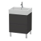 Раковина прямокутна Duravit Vero Air меблева 600x470 мм, з переливом, з отвором для змішувача, білий 2350600000