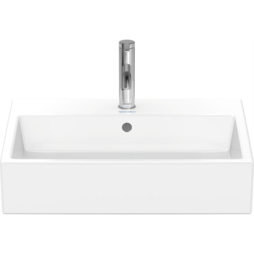 Раковина прямокутна Duravit Vero Air меблева 600x470 мм, з переливом, з отвором для змішувача, білий 2350600000