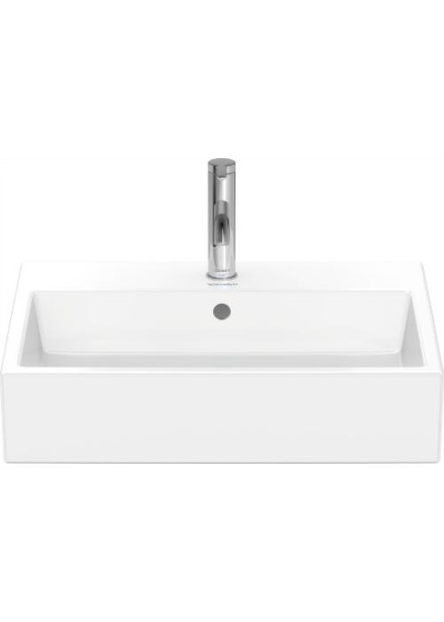 Раковина прямокутна Duravit Vero Air меблева 600x470 мм, з переливом, з отвором для змішувача, білий 2350600000
