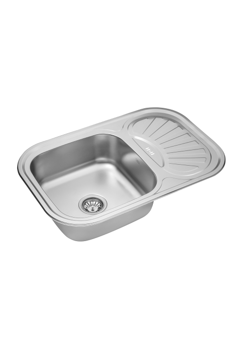 Кухонна мийка Kroner KRP Satin - 7549 (0.8 мм) CV022782