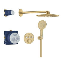 Душова система прихованого монтажу Grohe Grohtherm SmartControl Brushed Gold 34863GN0 з SmartActive 310