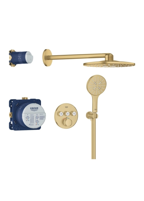 Душова система прихованого монтажу Grohe Grohtherm SmartControl Brushed Gold 34863GN0 з SmartActive 310