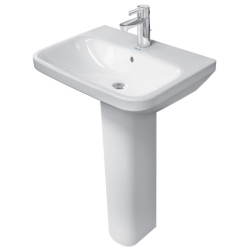 Раковина прямокутна Duravit DuraStyle підвісна, 600x440 мм, з отвором для змішувача, з переливом, білий 2319600000