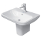Раковина прямокутна Duravit DuraStyle підвісна, 600x440 мм, з отвором для змішувача, з переливом, білий 2319600000