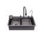 Кухонная мойка Kroner KRP Schwarze - SET7545NG PVD (3.0/0.8 мм) CV033806