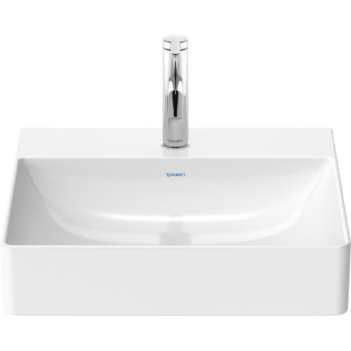 Раковина прямокутна Duravit DuraSquare меблева/підвісна, 500x470 мм, з отвором для змішувача, без перелива, 2353500041