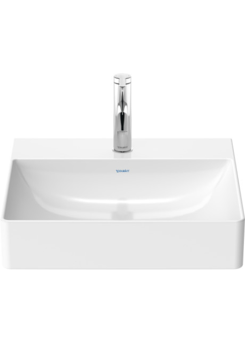 Раковина прямокутна Duravit DuraSquare меблева/підвісна, 500x470 мм, з отвором для змішувача, без перелива, 2353500041