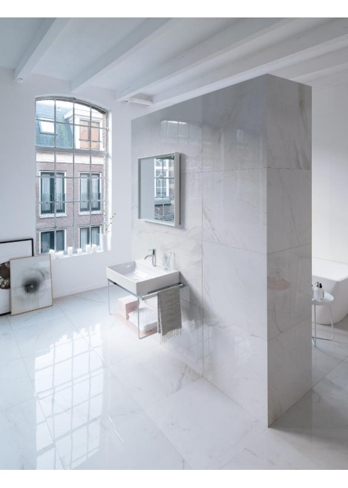 Раковина прямокутна Duravit DuraSquare меблева/підвісна, 500x470 мм, з отвором для змішувача, без перелива, 2353500041