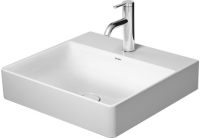 Раковина прямокутна Duravit DuraSquare меблева/підвісна, 500x470 мм, з отвором для змішувача, без перелива, 2353500041