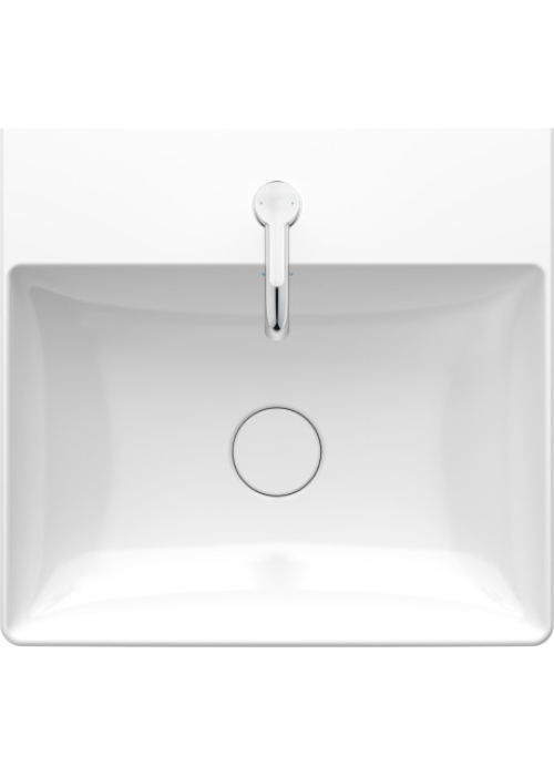 Раковина прямокутна Duravit DuraSquare меблева/підвісна, 500x470 мм, з отвором для змішувача, без перелива, 2353500041