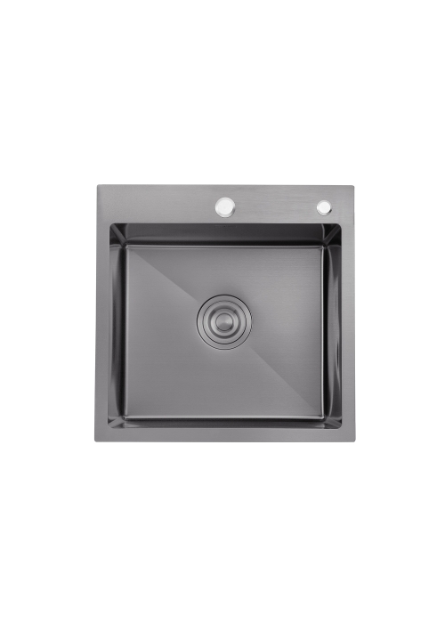 Кухонна мийка Kroner KRP Schwarze - 4545HM PVD (3.0/1.0 мм) CV033856