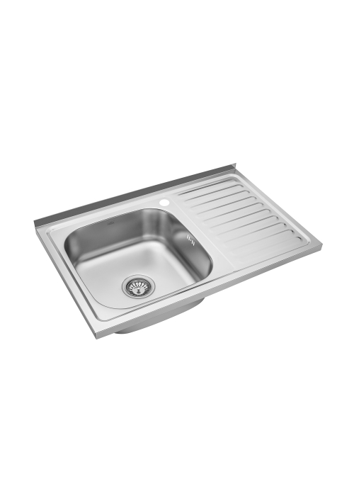 Кухонна мийка накладна Kroner KRP Satin - 5080L (0.8 мм) CV022820
