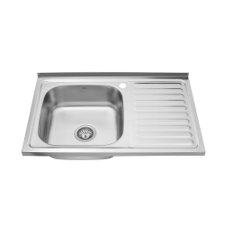 Кухонна мийка накладна Kroner KRP Satin - 5080L (0.8 мм) CV022820