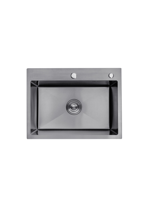 Кухонна мийка Kroner KRP Schwarze - 5843HM PVD (3.0/1.0 мм) CV022794