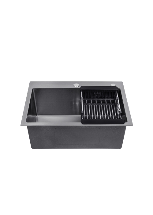 Кухонна мийка Kroner KRP Schwarze - 5843HM PVD (3.0/1.0 мм) CV022794