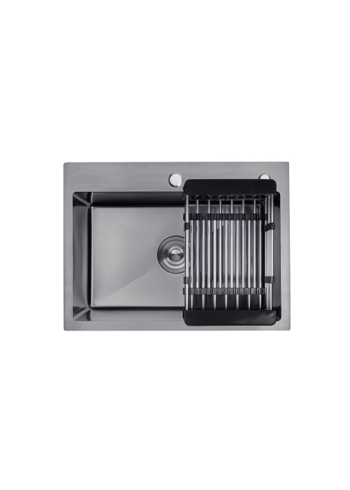 Кухонна мийка Kroner KRP Schwarze - 5843HM PVD (3.0/1.0 мм) CV022794
