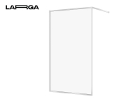 Душова кабіна Walk-in Larga 120х200, профіль хром, прозоре скло