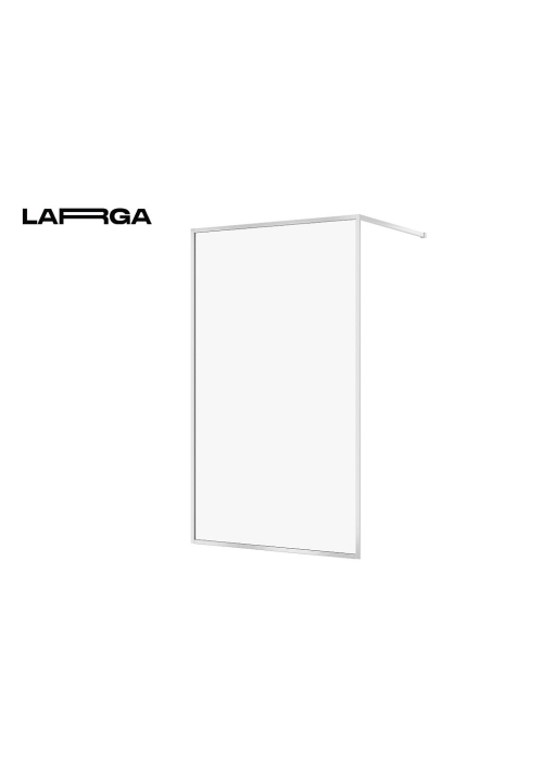 Душова кабіна Walk-in Larga 120х200, профіль хром, прозоре скло