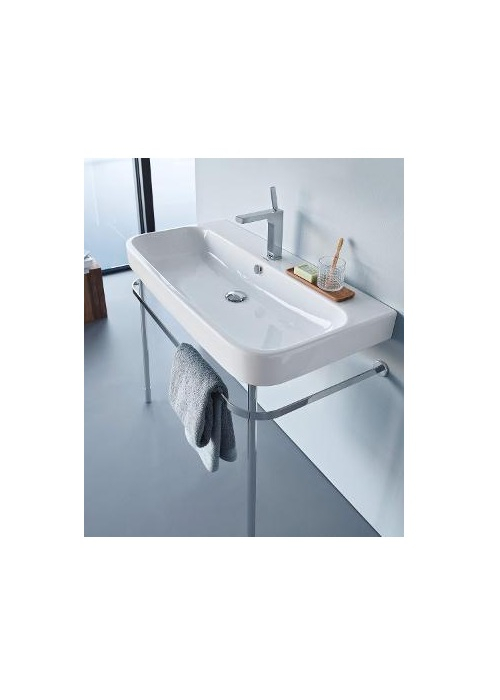 Раковина прямокутна Duravit Happy DDuravit Happy D меблева/підвісна, 1000x505 мм, з отвором для змішувача, з переливом 2318100000