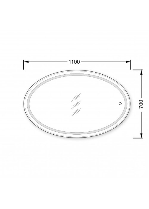 Дзеркало з LED підсвіткою Мойдодир Magda 110x70 з сенсором 00-0006336