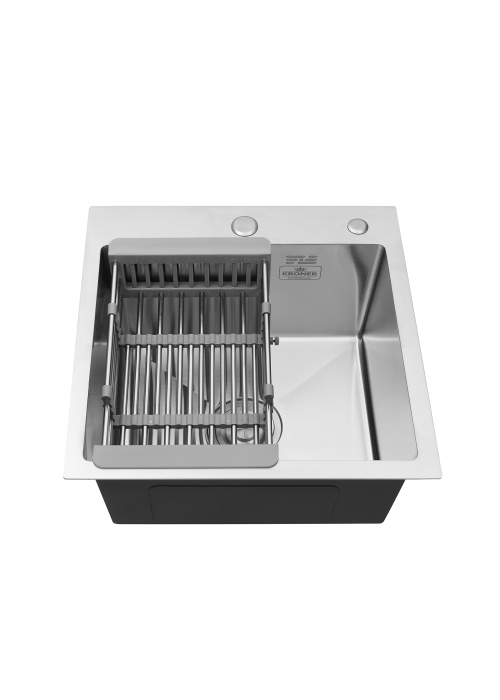 Кухонна мийка Kroner KRP Gebürstet - 4545HM (3.0/1.0 мм) CV033855
