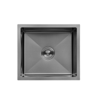 Кухонна мийка Kroner KRP Schwarze - 4843HM PVD (3.0/1.0 мм) CV022792