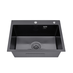 Кухонна мийка Kroner KRP Derby - 5843HM PVD (2,5/0,5 мм) CV027241