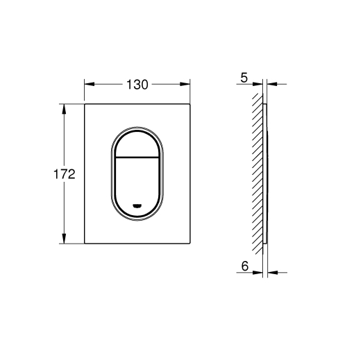 Панель змиву Grohe Arena Cosmopolitan 37624AL0