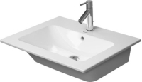 Раковина прямокутна Duravit Me by Starck меблева/підвісна, 630x490 мм, з отвором для змішувача, з переливом 2336630000