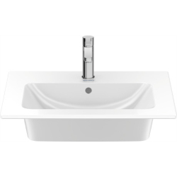 Раковина прямокутна Duravit Me by Starck меблева/підвісна, 630x490 мм, з отвором для змішувача, з переливом 2336630000