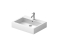 Раковина прямокутна Duravit Vero, накладна/підвісна, 600x470 мм, з отвором для змішувача, з переливом, білий 0454600000