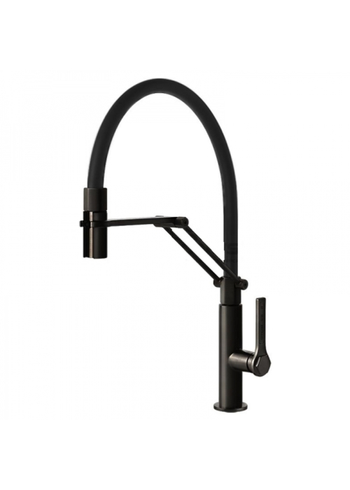 Змішувач для кухні Gessi Officine Gessi, Black Metal Brushed PVD (60055707)