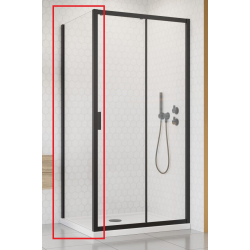 Бокова стінка Alienta Black S 900х1900 прозоре 10270090-54-01