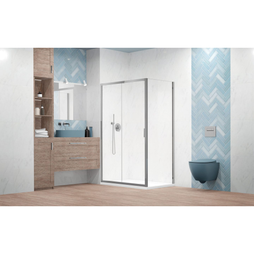 Бокова стінка Alienta Chrome S 800х1900 прозоре 10270080-01-01