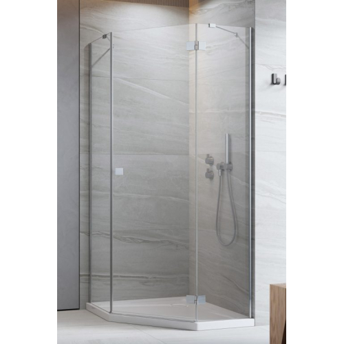 Бокові стінки Essenza 8 Chrome PTJ 1000Zx1000Sx2000 прозоре 10490300-01-01