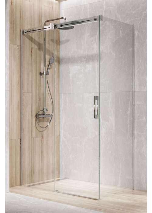 Бокова стінка Espera Pro KDJ 490Lx2000 хром/прозоре 10092110-01-01L