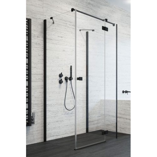 Бокова стінка Essenza New Black KDJ/KDJ+S 700x2000 чорний/прозоре 384048-54-01