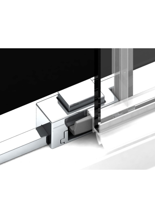 Бокова стінка Idea S1 1100Rx2000 хром/прозоре 387053-01-01R