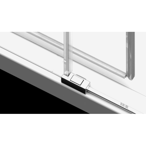 Бокова стінка Idea S1 1100Rx2000 хром/прозоре 387053-01-01R
