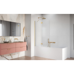 Шторка на ванну Radaway Garda Brushed Gold PND II 1200Lx1500 прозоре 10720120-99-01L