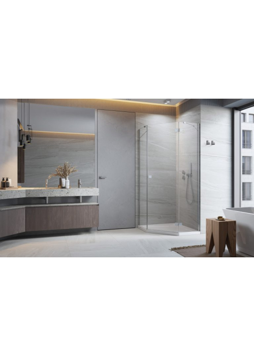 Бокові стінки Essenza 8 Chrome PTJ 900Zx900Sx2000 прозоре 10490200-01-01