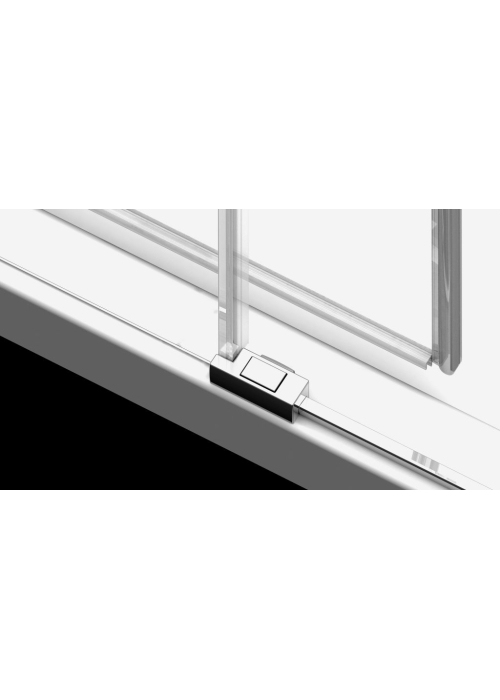 Бокова стінка Idea S1 1200Lx2000 хром/прозоре 387054-01-01L