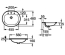Раковина врезная Roca CORAL-N, 56 см, с отверстием