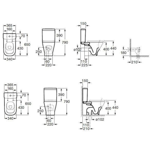 Компакт Roca Gap с крышкой soft-close A34947800R