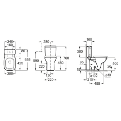 Компакт Roca Debba з кришкою soft-close A34S998000