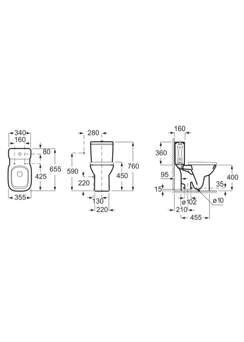 Компакт Roca Debba з кришкою soft-close A34S998000