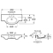 Раковина підвісна Roca MERIDIAN-N 85 см, з отвором